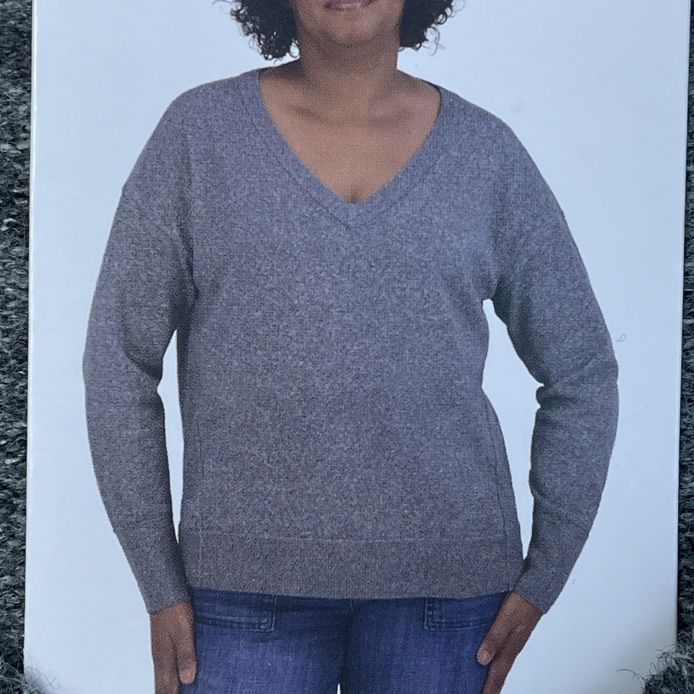 Lucky Brand Women's L Pullover Medium Heather Gray e0633